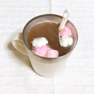 簡単⭐マシュマロとチョコ入りホットココア